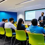 CBDC와 고용 시장에 미치는 영향 - **Prompt 1: Adapting to Tomorrow's Digital Skills**
    "A group of diverse professionals, including...