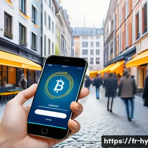 CBDC의 기술적 이점 및 단점 분석 - A modern European urban scene illustrating instant digital payments using Central Bank Digital Curre...